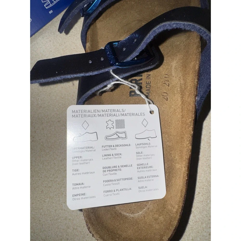 Birkenstock Franca Graceful Midnight Blue Sandals Womens 36 New in Box - Picture 6 of 6